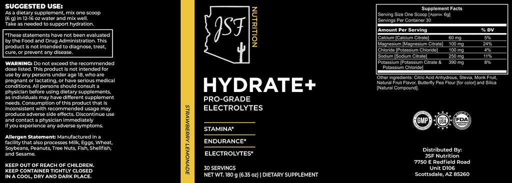 Hydrate+ - 30 Serving Tub