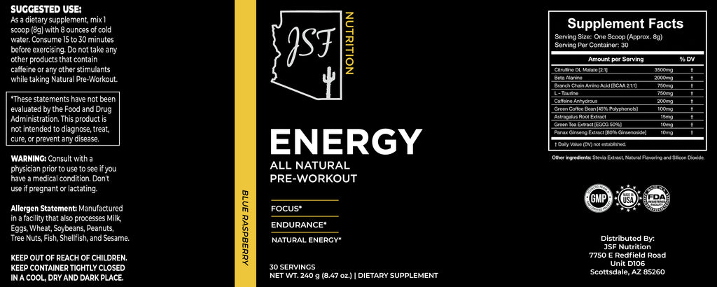 Energy - Natural Pre-Workout