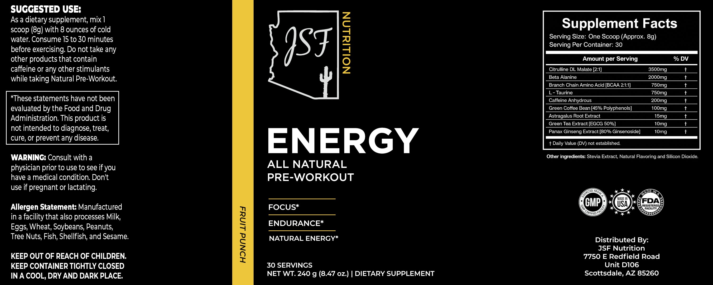 Energy - Natural Pre-Workout