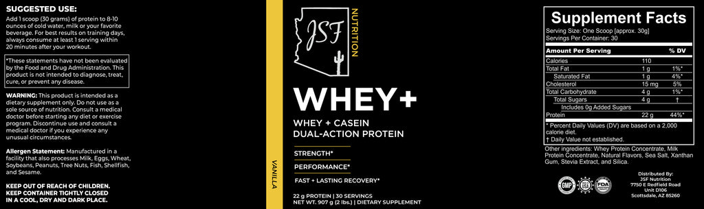 Whey+ - Whey + Casein Protein